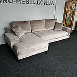 Новий м'який розкладний диван в тканині, фото 2