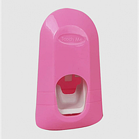 Тор! Держатель для зубных счёток с дозатором для зубной пасты Toothpaste Dispenser JX1000 Розовый
