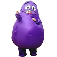 Надувной костюм Grimace. Гримас, Косплэй, MacDonalds Гримас Шейк