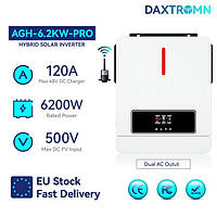 Інвертор гібридний DAXTROMN 48V 6.2KW 120A MPPT з WIFI модулем в наявності