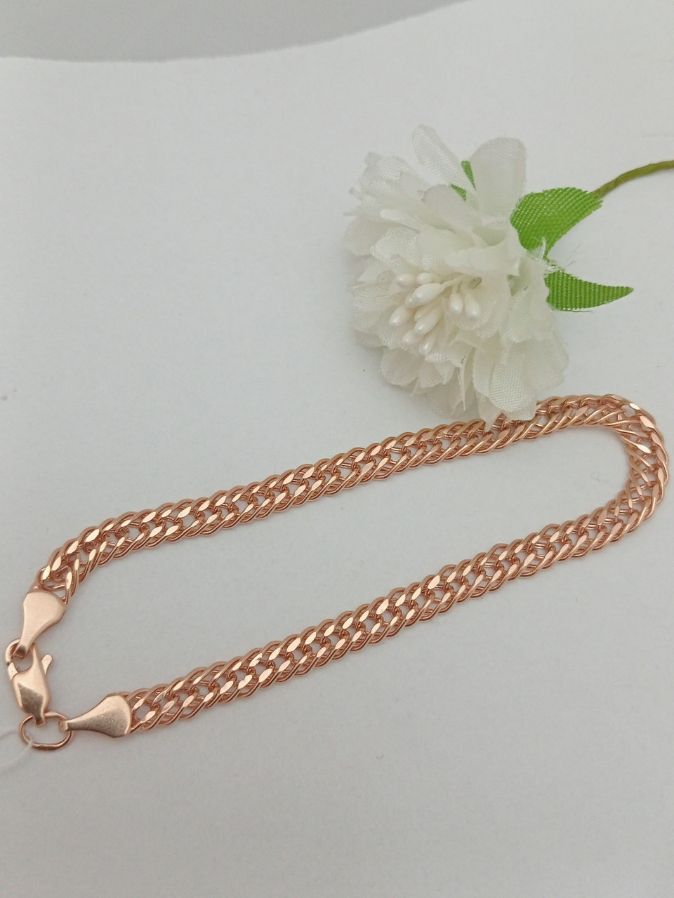 Золотий браслет ромб Ukr-Gold