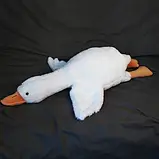 Гусак обіймуся 90см білий іграшка подушка м'яка плюшева велика іграшка антистрес | Гусак 90 см, фото 2