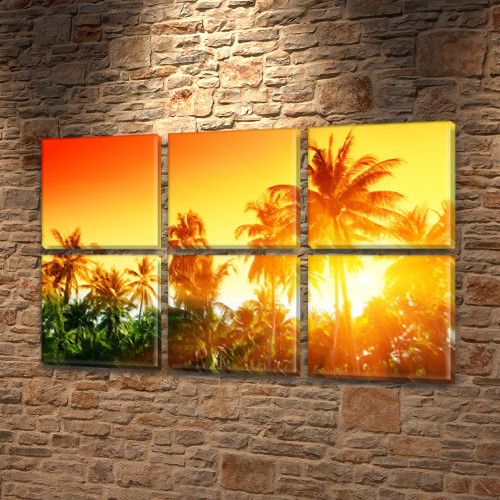 Модульні картини купити україна, на ПВХ тканини, 62x95 см, (30x30-6), фото 1