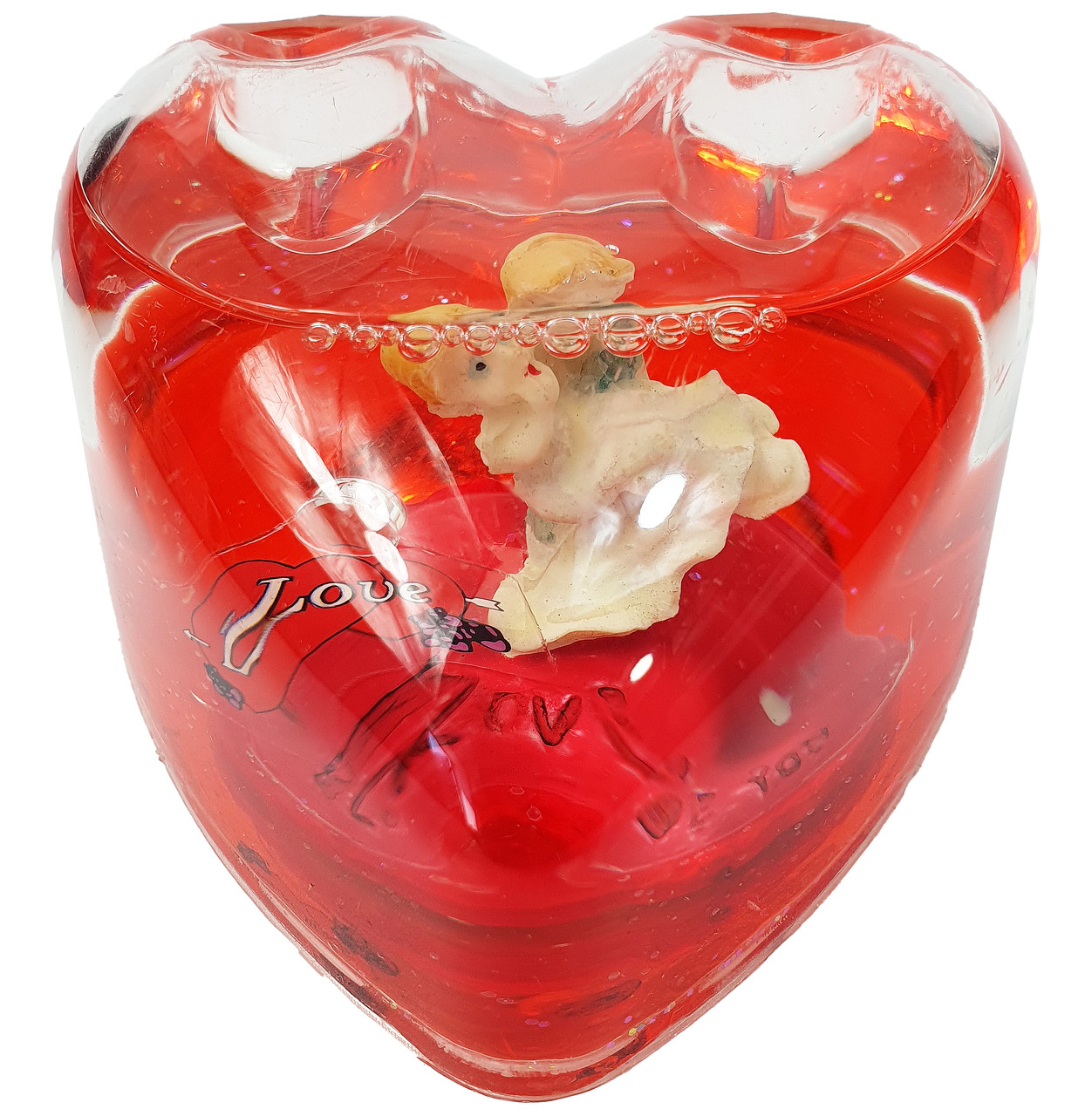 Подставка для ручки в форме Сердца Влюблённые внутри на День святого Валентина - фото 2 - id-p2023272374