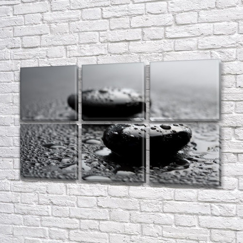 Модульні картини на кухню, на Полотні сін., 72x110 см, (35x35-6), фото 1