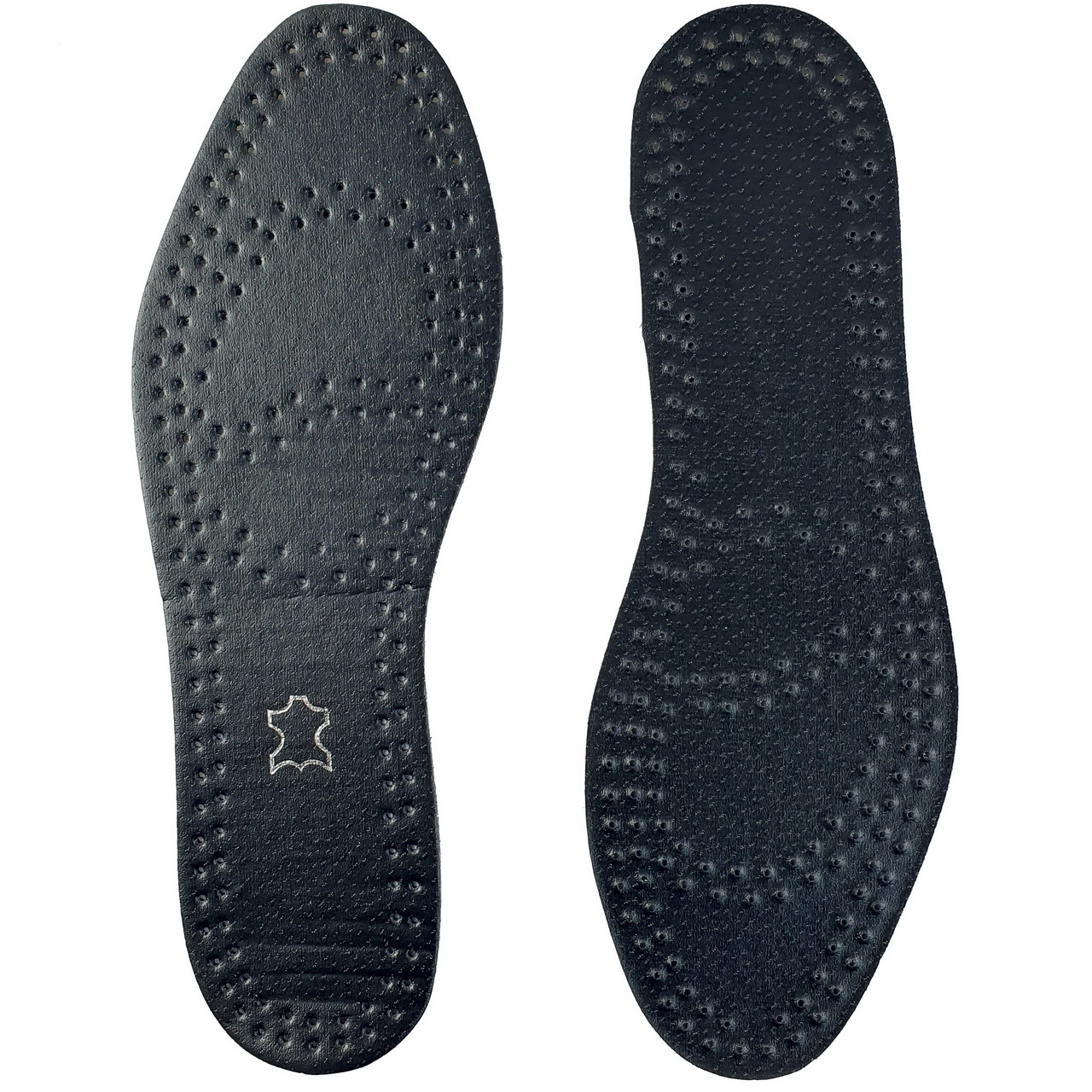 Стельки кожаные демисезонные для обуви, чёрные. Размер 36-48 (500) - фото 1 - id-p1333427765