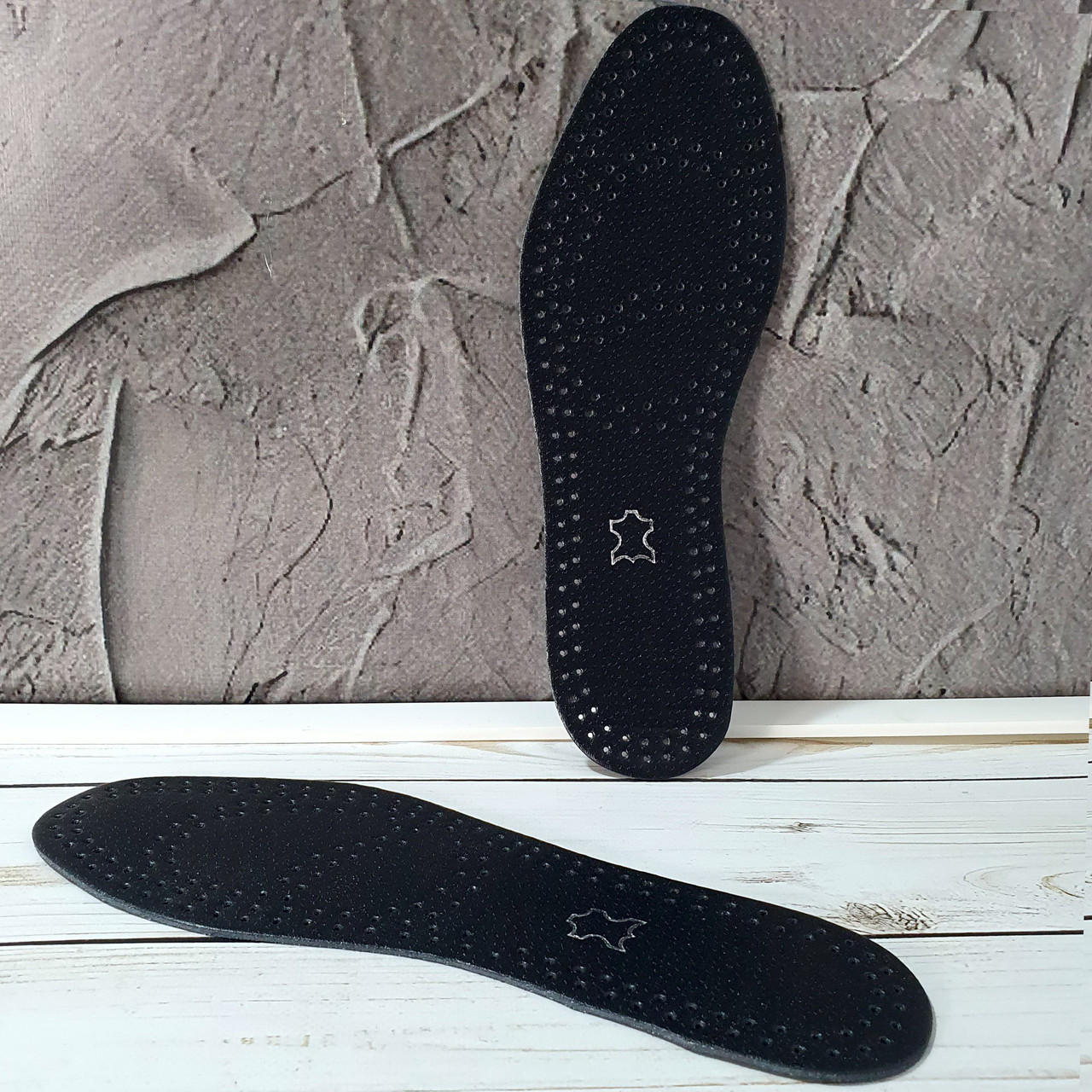 Стельки кожаные демисезонные для обуви, чёрные. Размер 36-48 (500) - фото 2 - id-p1333427765