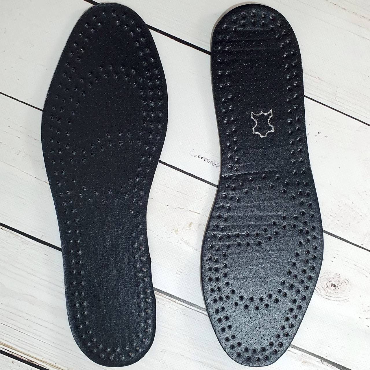 Стельки кожаные демисезонные для обуви, чёрные. Размер 36-48 (500) - фото 3 - id-p1333427765