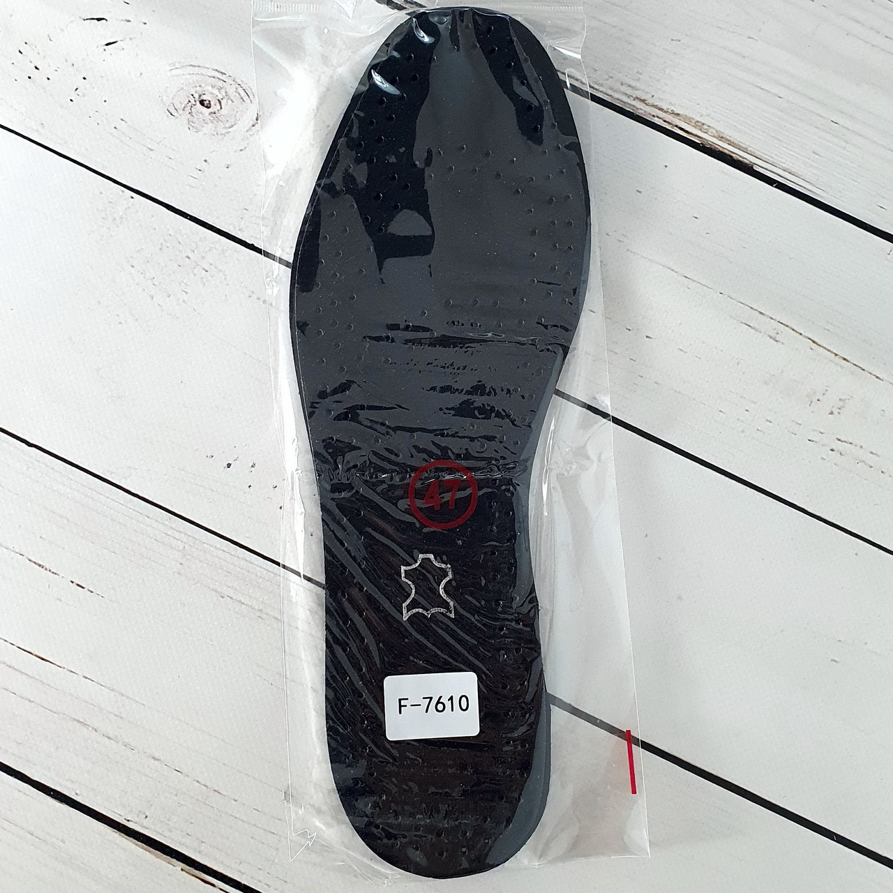 Стельки кожаные демисезонные для обуви, чёрные. Размер 36-48 (500) - фото 4 - id-p1333427765