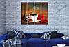 Модульна картина Гарячу каву, на Полотні сін., 65x80 см, (65x18-4), фото 3