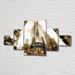 Модульні картини в спальню на ПВХ тканини, 75x130 см, (20x20-2/45х20-2/75x20-2)