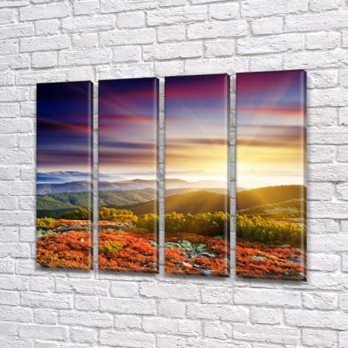 Модульні придбати картини, на Полотні нат., 65x80 см, (65x18-4), фото 1