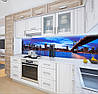 Кухонна панель на стіну жорстка бруклінський міст на світанку, з двостороннім скотчем 62 х 205 см, 1,2 мм, фото 9