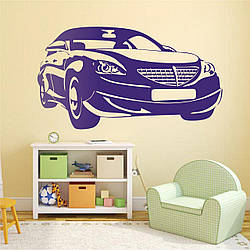 Трафарет для фарбування малюнку на стіні Авто одноразовий з самоклеючої плівки 95 х 171 см