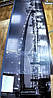 Кухонна панель жорстка ПЕТ міст Бруклінський чорно білий, з двостороннім скотчем 62 х 205 см, 1,2 мм, фото 5
