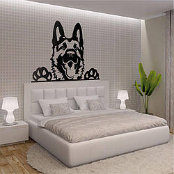 Трафарет для фарбування малюнку на стіні Пес одноразовий з самоклеючої плівки 95 х 124 см