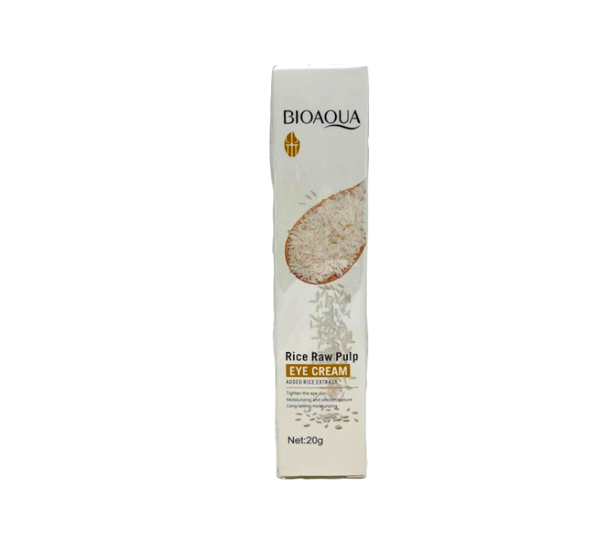 Крем для шкіри навколо очей із екстрактом рису Bioaqua Rice Raw Pulp Eye Cream, 20 г