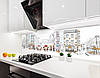 Панелі на кухонний фартух ПЕТ вулиці Парижа мальовані, з двостороннім скотчем 62 х 410 см, 1,2 мм, фото 5