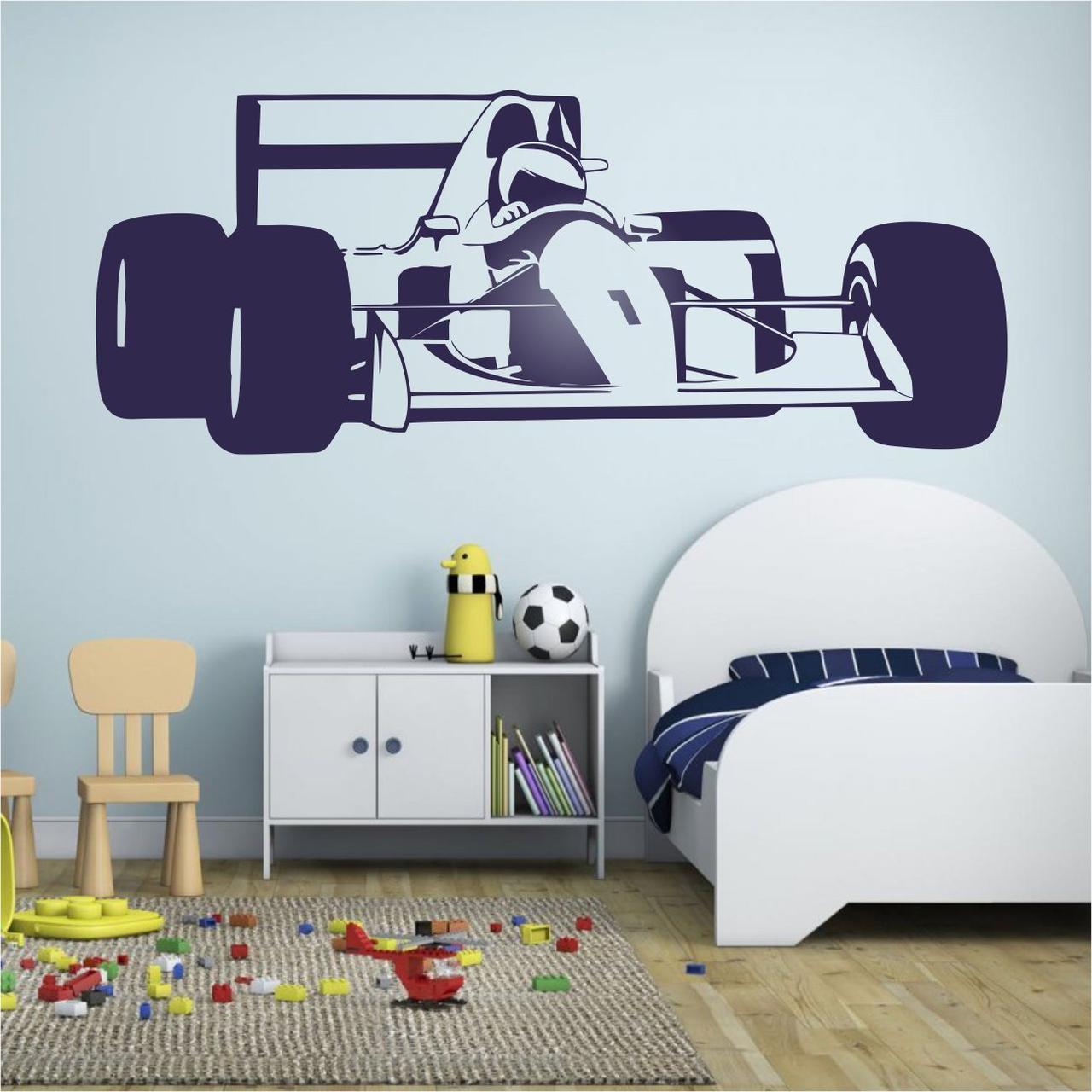 Трафарет для фарбування малюнку на стіні автомобіля в дитячу для декору під фарбування 116 х 290 см одноразовий самоклеючий, фото 1