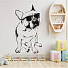 Трафарет для фарбування малюнку на стіні Бульдог одноразовий із самоклеючої плівки 171 х 95 см, фото 6