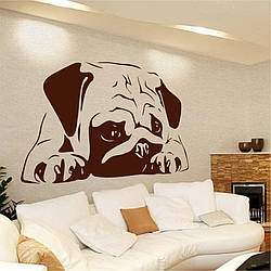 Трафарет для фарбування малюнку на стіні Собачка одноразовий з самоклеючої плівки 95 х 152 см