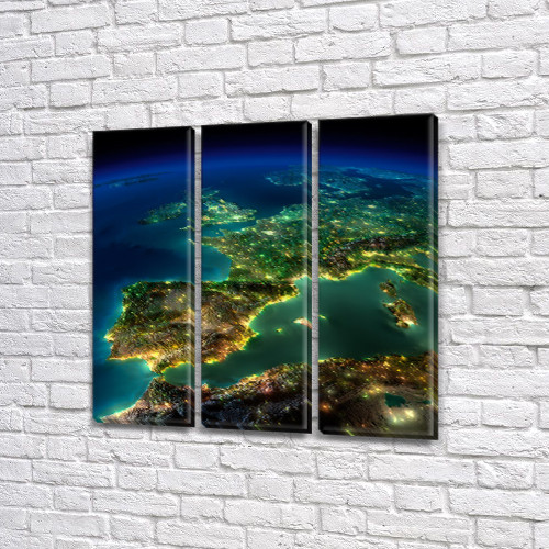 Купити модульну картину, на Полотні сін., 80x80 см, (80x25-3), фото 1