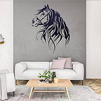 Трафарет для покраски Голова коня одноразовый из самоклеящейся пленки 125 х 95 см