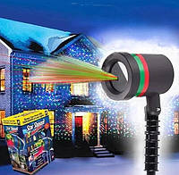 Лазерный проектор Laser Shower Light 908/8001 новогодний для подсветки домов или украшения комнаты