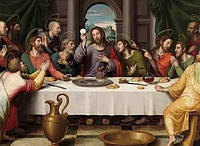 Набор Алмазная мозаика вышивка Икона Тайная вечеря Леонардо да Винчи на подрамнике полная 5d 40х50