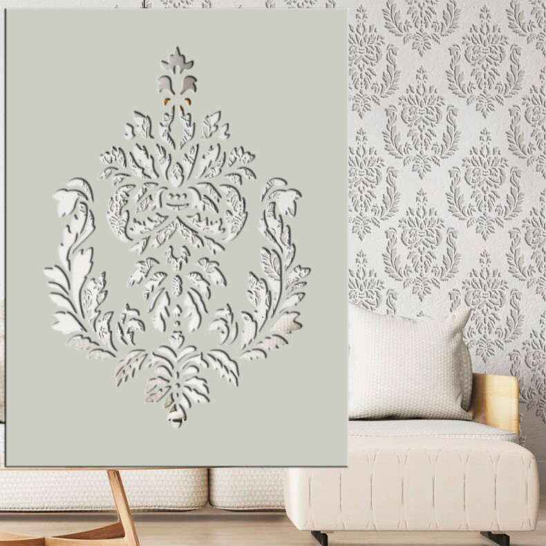 Трафарет для стін товстий 5 мм для об'ємних елементів в декорі, багаторазовий (600х450), фото 1