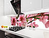 Панель на кухонний фартух під скло сакура гілка, з двостороннім скотчем 62 х 205 см, 1,2 мм, фото 7