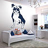 Трафарет для фарбування малюнку на стіні Собачка одноразовий із самоклеючої плівки 170 х 95 см, фото 5