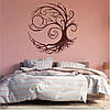 Трафарет для фарбування малюнку на стіні Дерево одноразовий з самоклеющей плівки 115 х 115 см, фото 5