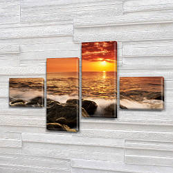 Інтернет магазин картин купити модульну картину на Полотні сін., 60x85 см, (18x20-2/50х18-2)