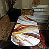Покриття захист для столу м'яке скло з фотодруком мармур із золотом 60 х 100 см (12 мм), фото 4