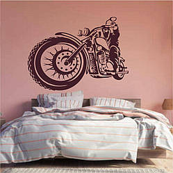 Трафарет для фарбування малюнку на стіні Байк одноразовий із самоклеючої плівки 95 х 130 см