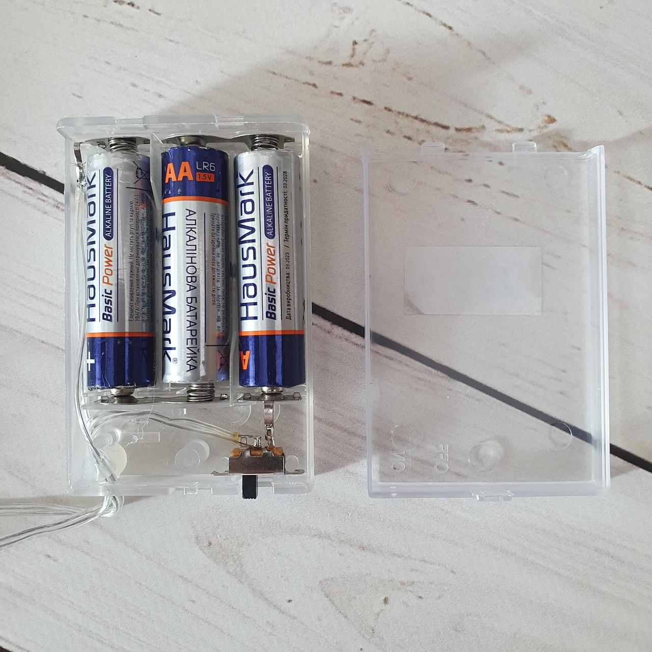 Гирлянда светодиодная Капля Росы на батарейках+USB 100 ламп нить 10м желтая 1 режим (100) - фото 7 - id-p1863369113