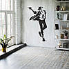 Трафарет для фарбування малюнку на стіні Танцюрист одноразовий з самоклеющей плівки 210 х 115 см, фото 5