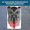 Трафарет для фарбування малюнку на стіні Мотоцикл-2 одноразовий із самоклейної плівки 160 х 95 см, фото 5