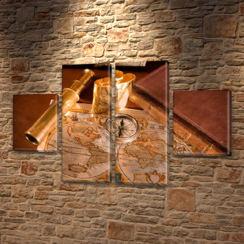 Інтернет магазин картин модульних на ПВХ тканини, 65x110 см, (35x25-2/65х25-2), фото 1