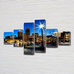 Дешево купити картину в інтернет магазині картин на Полотні сін., 70x120 см, (25x18-2/35х18-2/65x18-2)