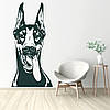 Трафарет для фарбування малюнку на стіні Доберман одноразовий з самоклеючої плівки 235 х 115 см, фото 5
