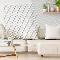 Трафарет для стін для штукатурки, фарбування декоративний багаторазовий, пластиковий Трафарет для стін (590х550)