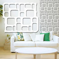 Трафарет для стін для штукатурки, фарбування декоративний багаторазовий, пластиковий Трафарет для стін (500х600)