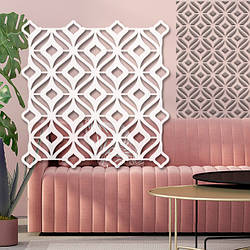 Трафарет для стін для штукатурки, фарбування декоративний багаторазовий, пластиковий Трафарет для стін (570х570)