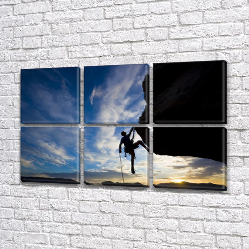 Модульні картини на кухню на ПВХ тканини, 62x95 см, (30x30-6), фото 1