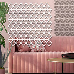 Трафарет для стін для штукатурки декоративний багаторазовий, Піраміди (600х600)