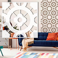 Трафарет для стін багаторазовий для декорування штукатуркою (500х500)