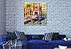 Модульна картина Яскрава Венеція на Полотні, 95x95 см, (95x30-3), фото 3