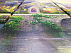 Картина модульна Сільський місток на ПВХ тканини, 70x110 см, (25x25-2/65х25-2), фото 4